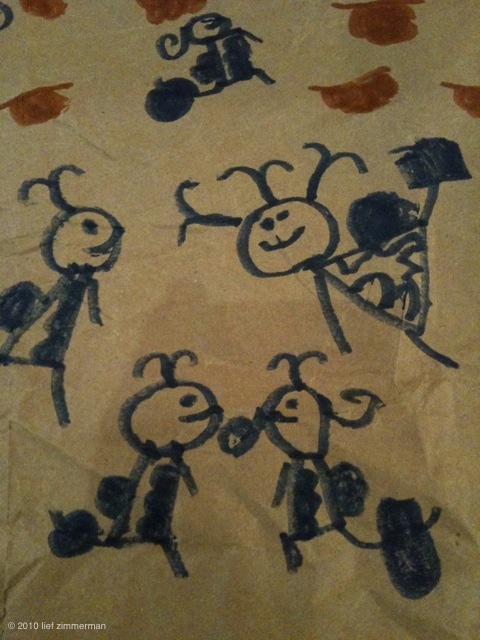 It's dead chickens...cause they're carnivores