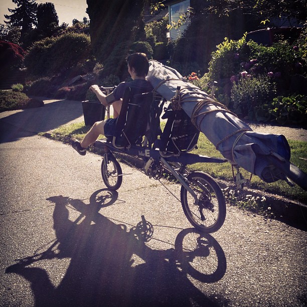 HobieCat on a BikeE tandem.