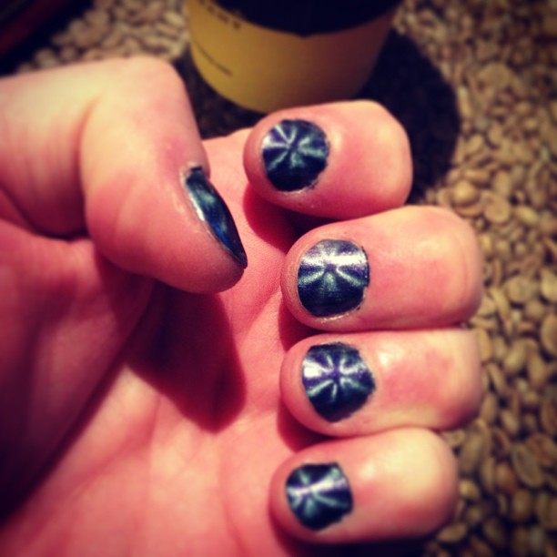 You know you're on vacation when you rock the metallic flake  fingernail polish all over Seattle just because your girls like it. #badgeofhonor