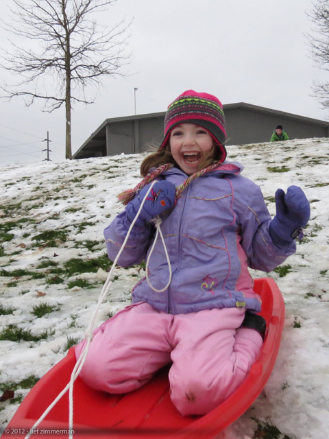 It's amazing how much fun a worn out hill can provide.