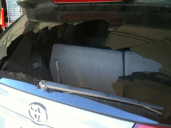 Rear Window Garage Door Fail