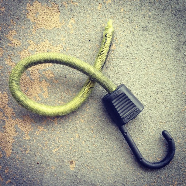 A bungee cord.  #ThingsIHaveBroken