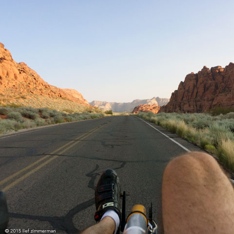 Snow Canyon by bike