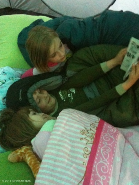 The Tent Majal reading hour.