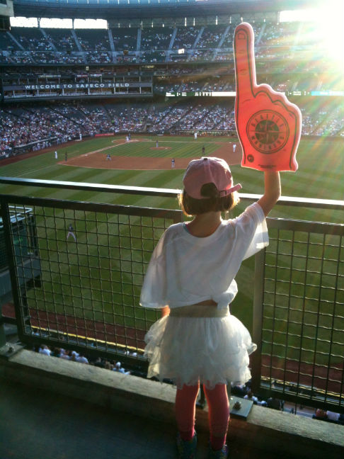 Baseball in a tutu