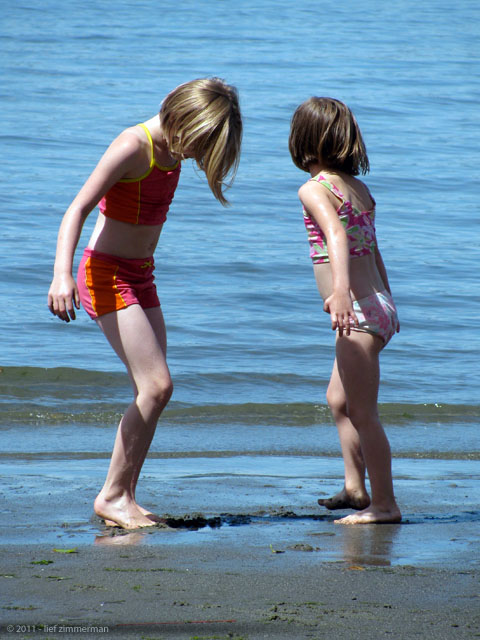 Right before they 'popped their tails'.