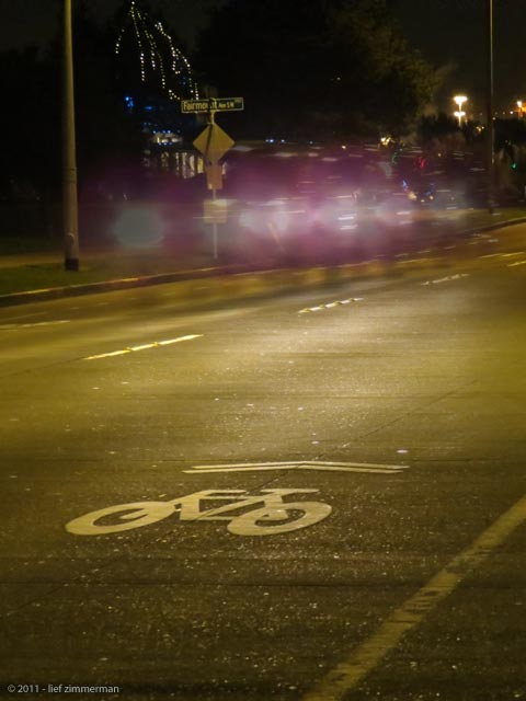 Ghost cars and bike lanes